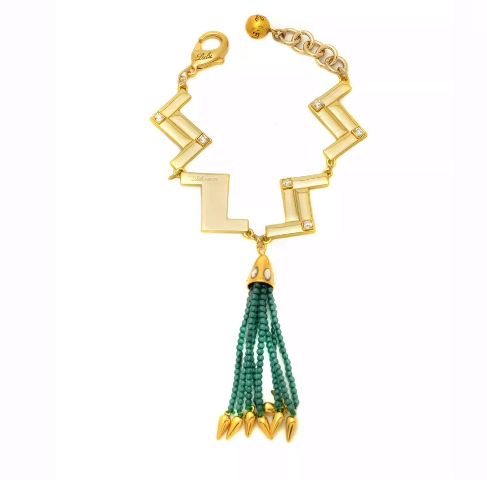 Lulu Frost Nomadic zag tassel bracelet